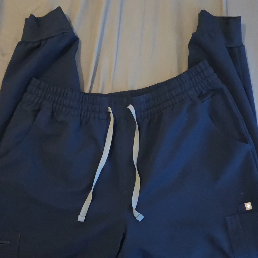 Figs High Waisted Navy Blue Joggers XXL - Picture 2 of 8